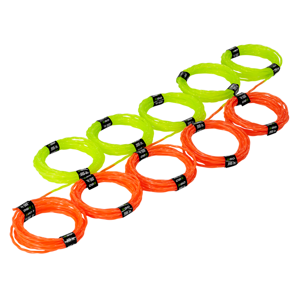 095” Dual Color Pre-Cut Trimmer Line for All EGO Power+ 15" String Trimmers