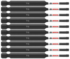 Bosch ITT1535B 10 pc. Impact Tough 3.5 In. Torx #15 Power Bits (Bulk Pack)