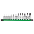 Milwaukee 13-Piece 1/4” and 3/8” Drive Tamper Proof TORX Bit Socket Set | 48-22-9535