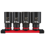 4PC SHOCKWAVE™ Impact Duty 1/2" Drive SAE Deep 6 Point Socket Set - 49-66-7026 - image 2