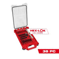 Milwaukee 38-Piece SAE Tap & Die PACKOUT Set with  Hex-LOK 2-in-1 Handle | 49-22-5604