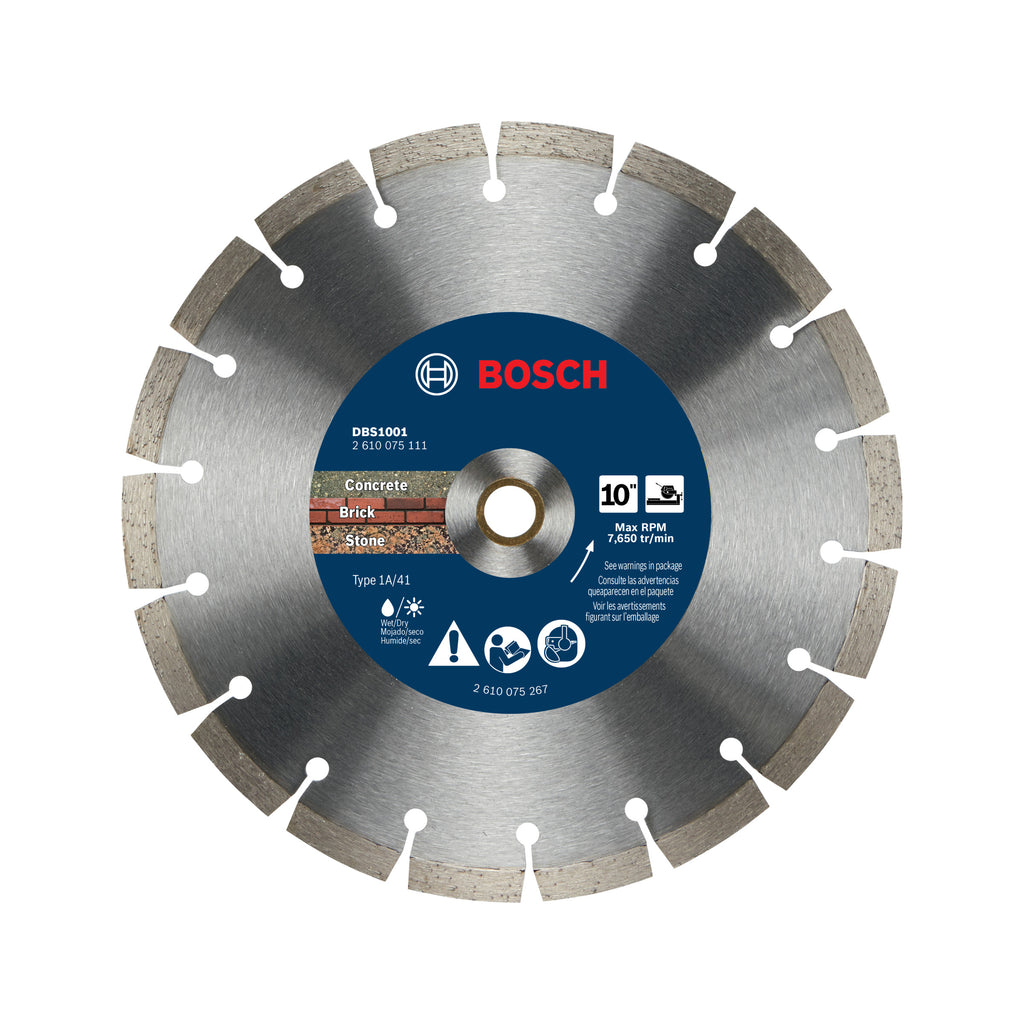 Bosch DBS1001 10 In. Segmented Rim Blade