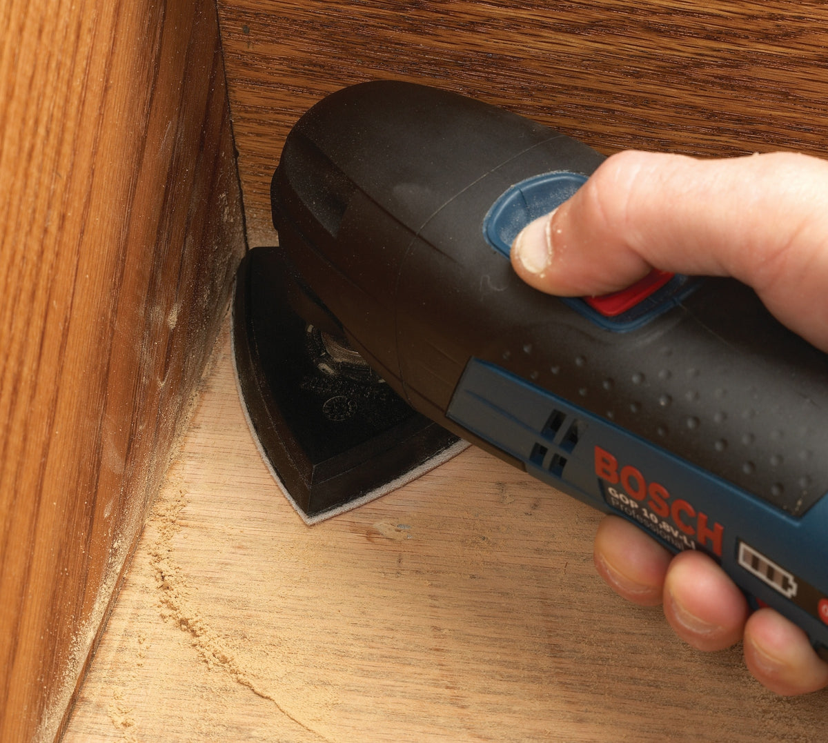 Bosch SDTR040 3-3/4 In. 40 Grit 5 pc. Detail Sander Abrasive Triangles for Wood
