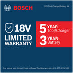 Bosch GBH18V-28DCB28 18V Brushless Connected-Ready SDS-plus Bulldog 1-1/8 In. Rotary Hammer Kit with (2) CORE18V 8 Ah High Power Batteries