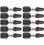 Bosch ITP2R21B 10 pc. Impact Tough 1 In. Phillips/Square #2 Insert Bits (Bulk Pack)
