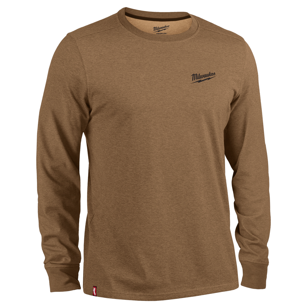 Milwaukee FREEFLEX Hybrid Work Tee - Long Sleeve - Brown