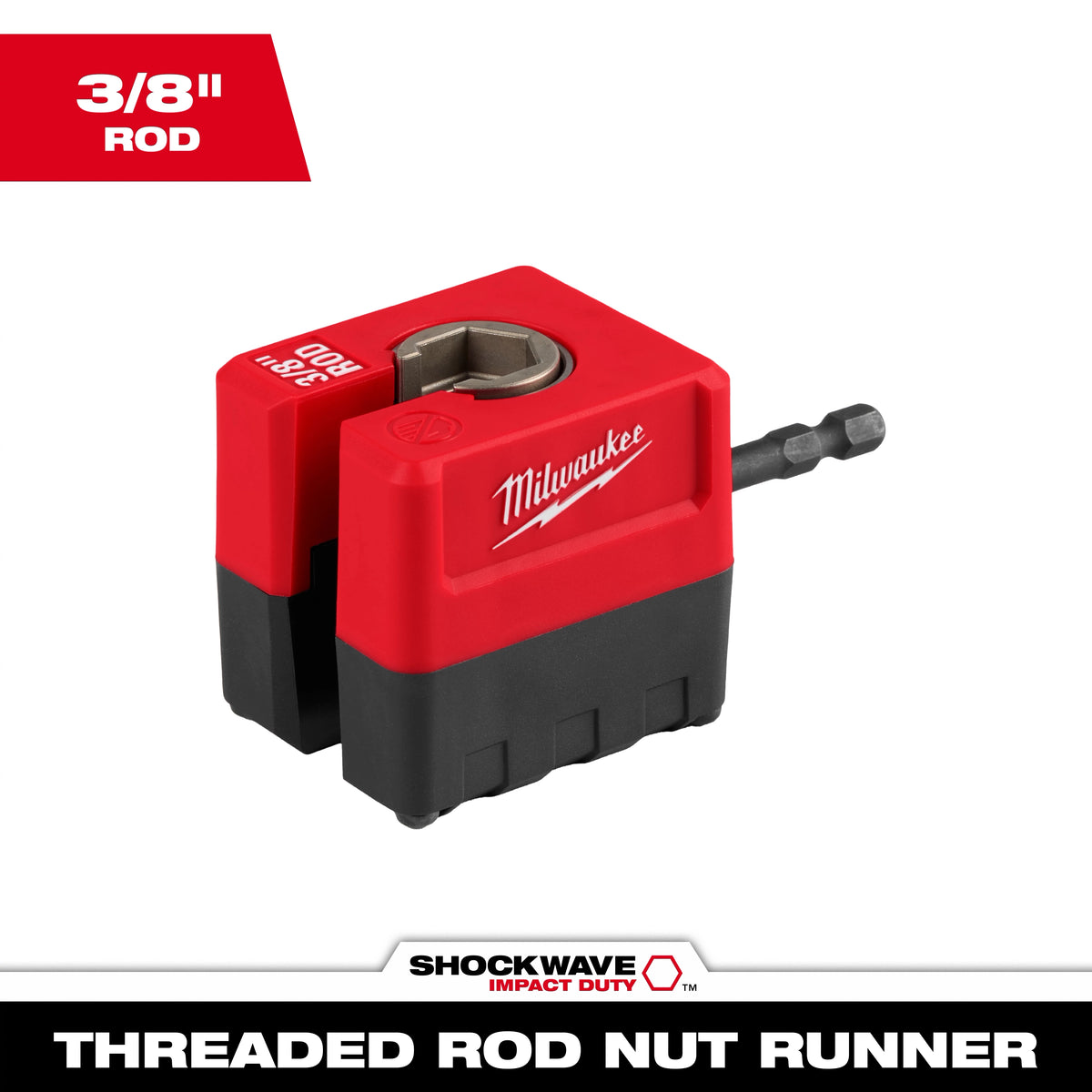 Milwaukee SHOCKWAVE Impact Duty 3/8" Threaded Rod Nut Runner (48-32-2391)