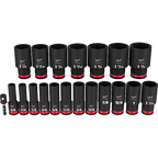 19PC SHOCKWAVE™ Impact Duty 1/2" Drive SAE Deep 6 Point Socket Set - 49-66-7012 - image 2