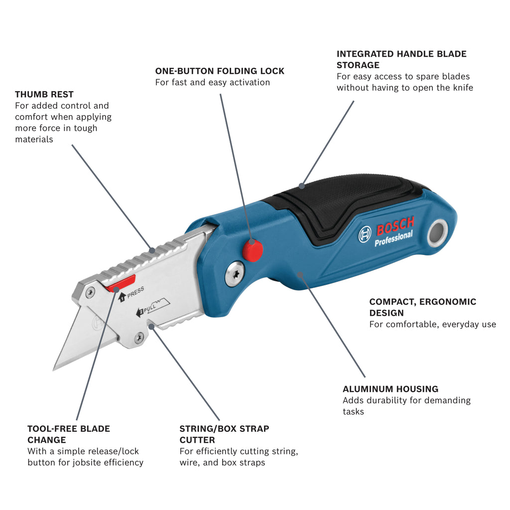 Bosch H11-14100-1 2pc Utility Knife Set