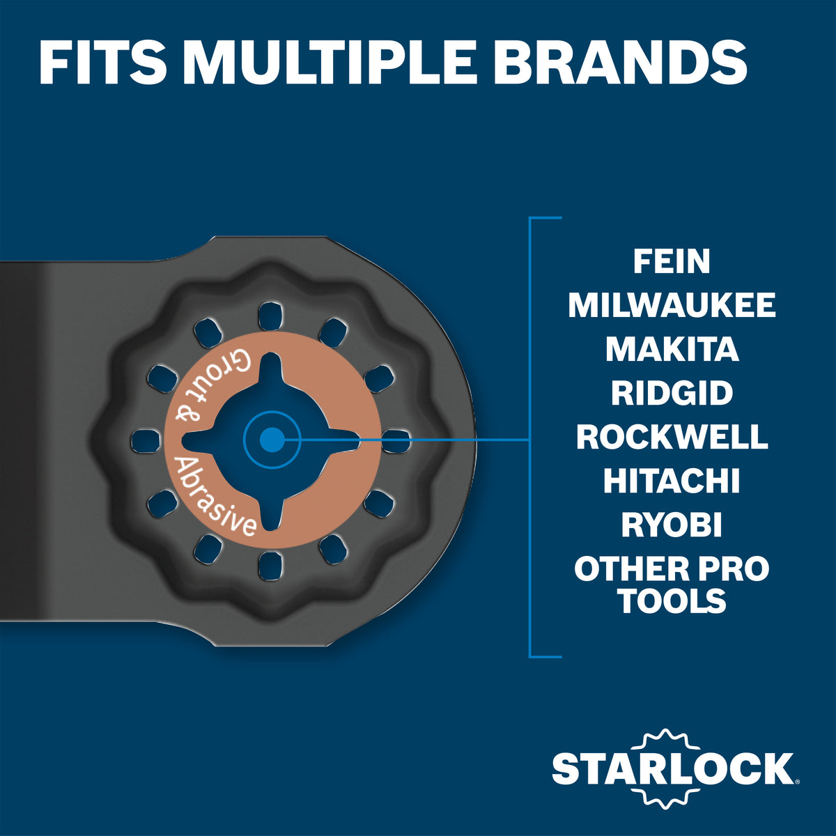 Bosch OSL114CG 1-1/4 In. Starlock Oscillating Multi Tool Carbide Grit Plunge Cut Blade