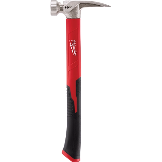 Milwaukee 19oz Smooth Face Poly/Fiberglass Handle Hammer | 48-22-9316