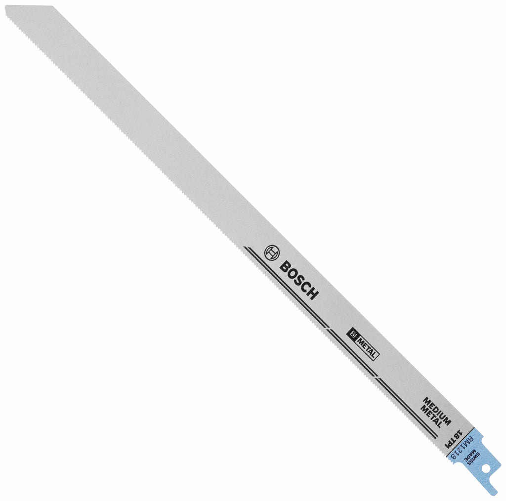 Bosch RM1218 5 pc. 12 In. 18 TPI Metal Reciprocating Saw Blades