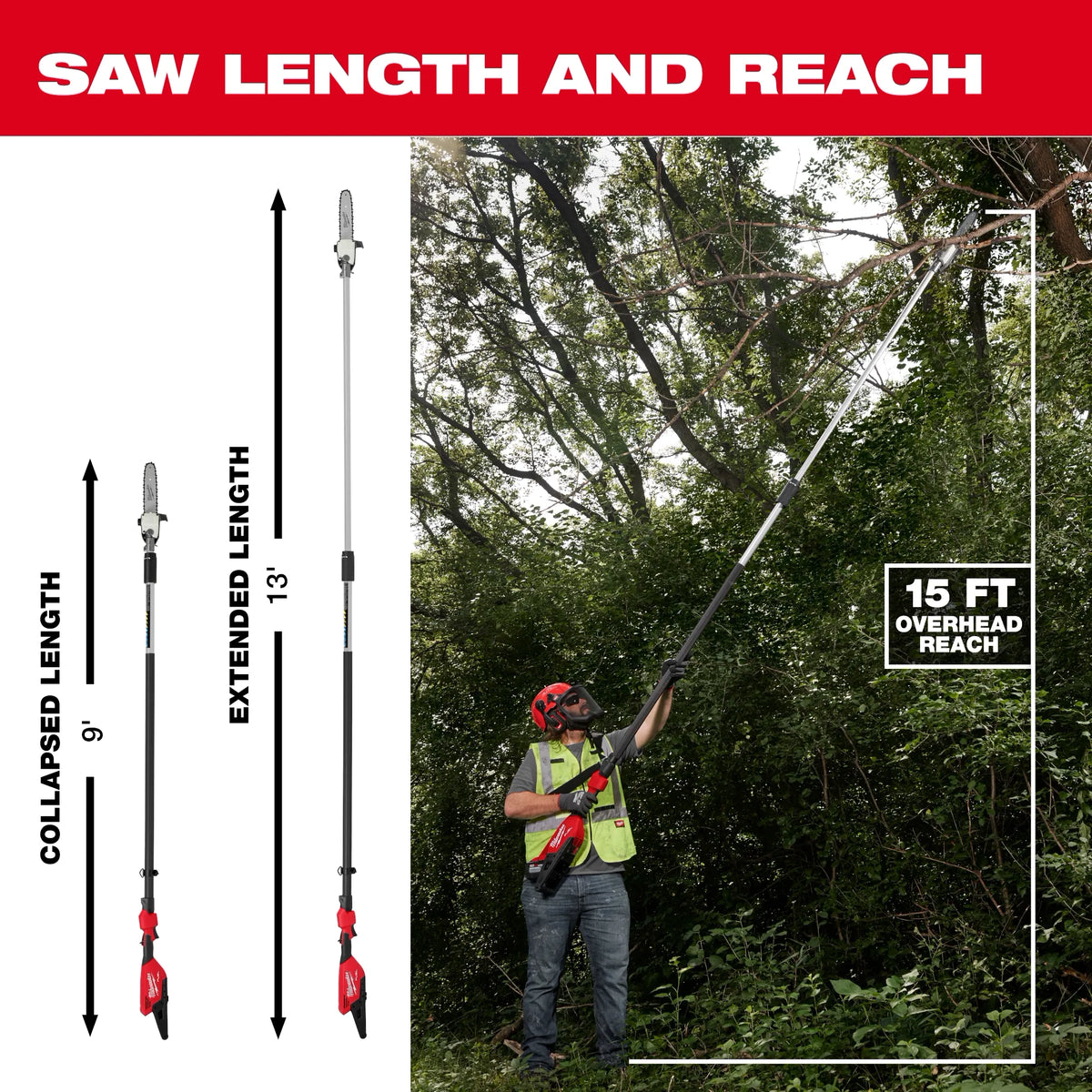 Milwaukee M18 FUEL Telescoping Pole Saw Kit | 3013-21