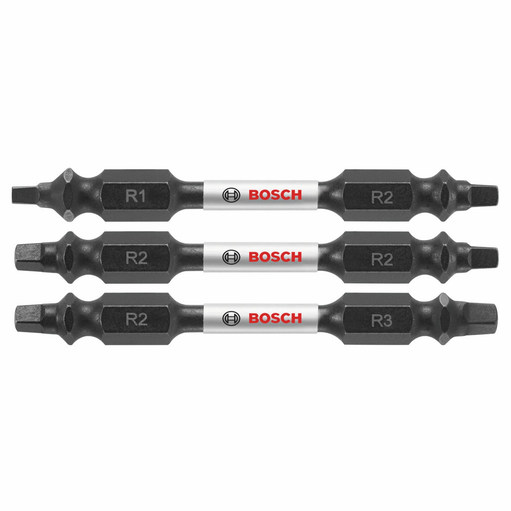 Bosch ITDESQV2503 3 pc. Impact Tough 2.5 In. Square Double-Ended Bit Set