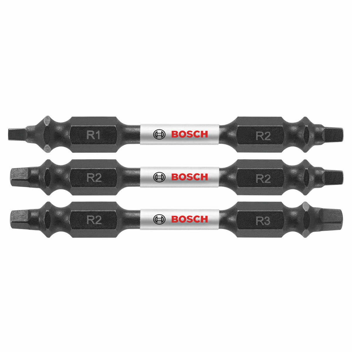 Bosch ITDESQV2503 3 pc. Impact Tough 2.5 In. Square Double-Ended Bit Set