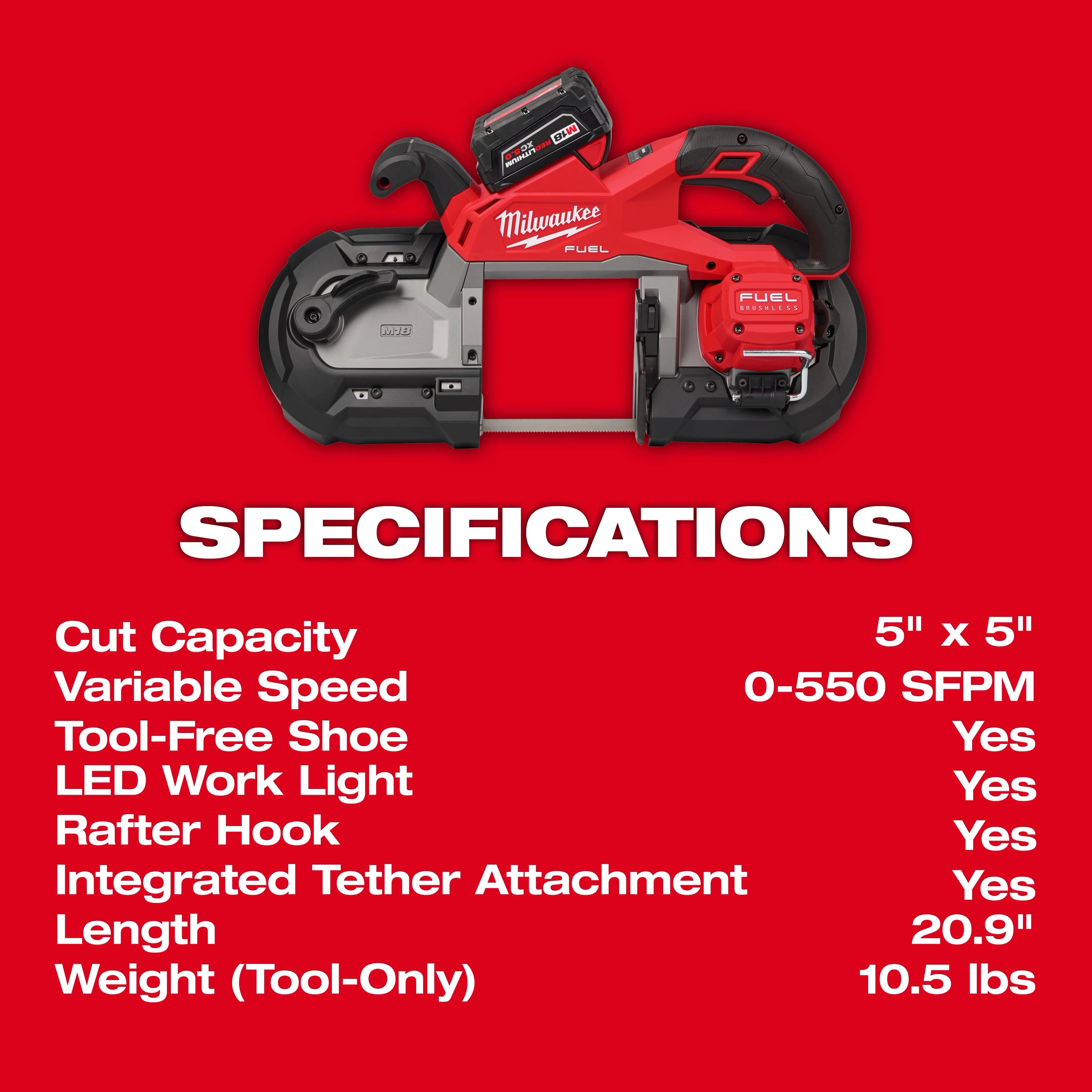 M18 FUEL™ Deep Cut Band Saw