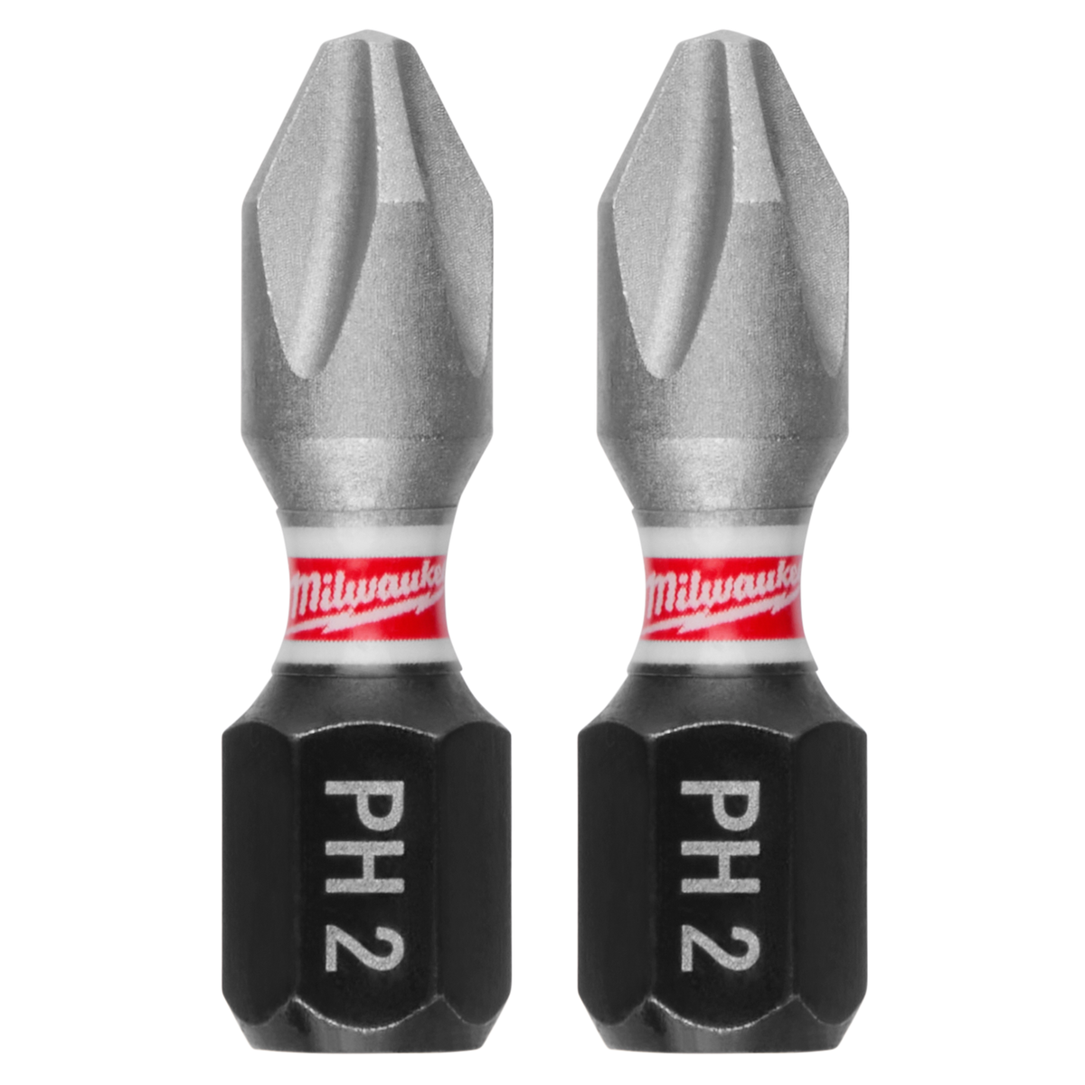 Milwaukee SHOCKWAVE Impact Duty 1" Phillips #2 Insert Bit Contractor Pack | 48-32-4604