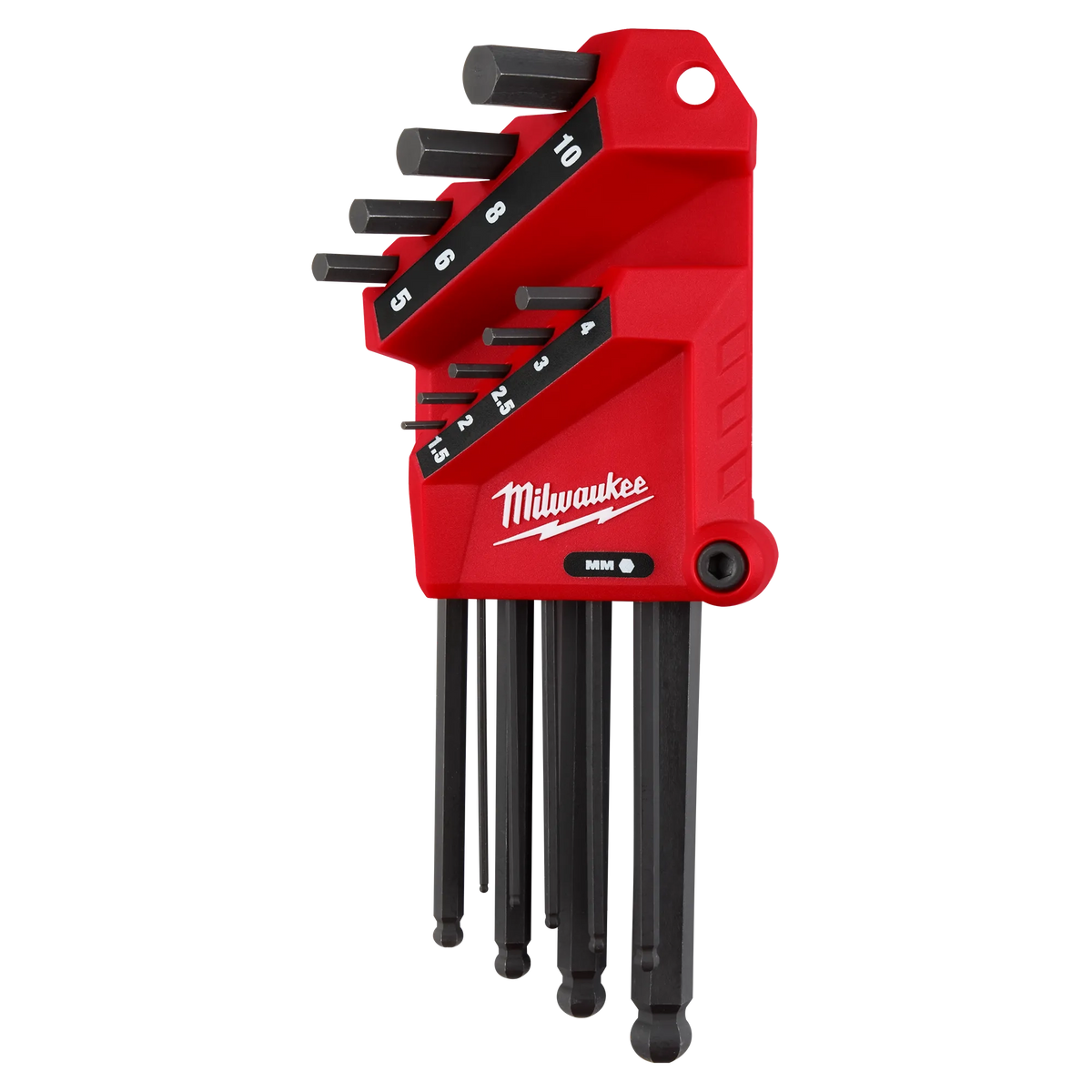 Milwaukee 9-Key Ball End L-Key Set - Metric | 48-22-2186