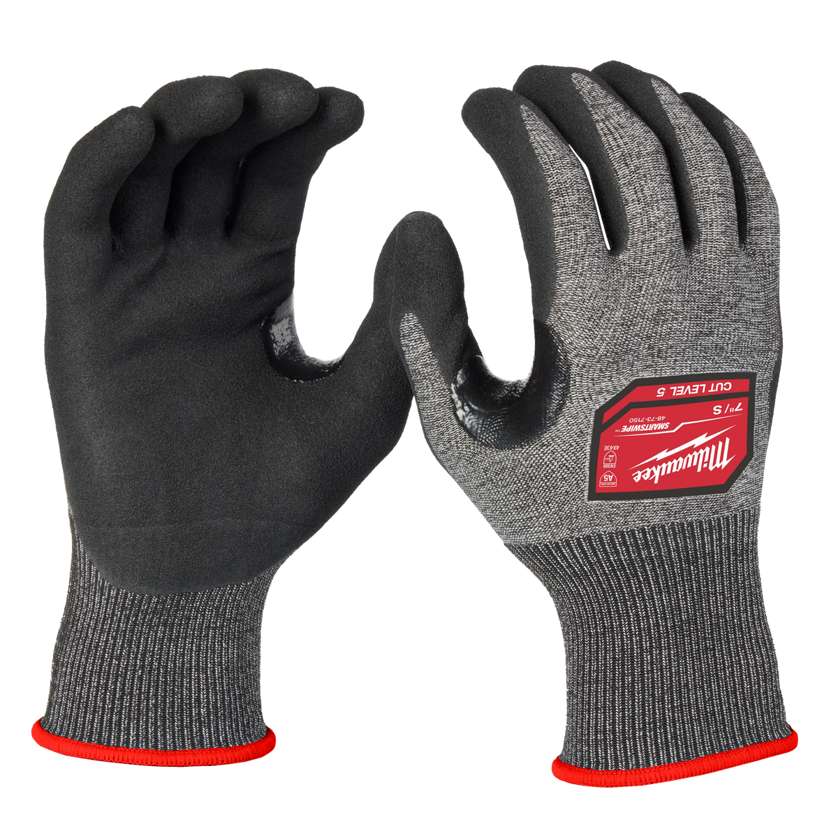 Milwaukee Cut Level 5 High-Dexterity Nitrile Dipped Gloves - S | 48-73-7150