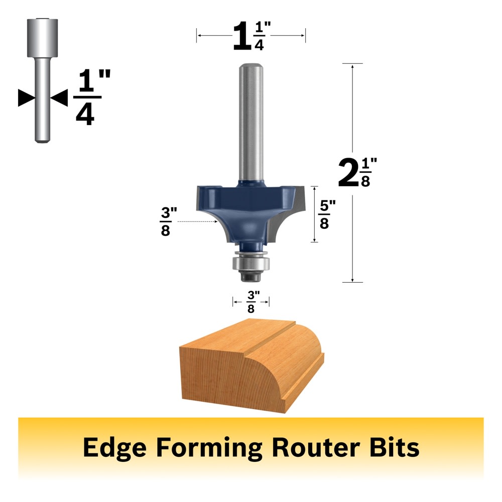 Bosch 85496M 3/8 In. x 5/8 In. Carbide Tipped Beading Bit