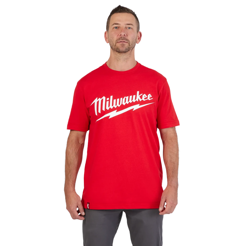 Milwaukee Heavy Duty Tee - Short Sleeve Logo Red L | 607R-L