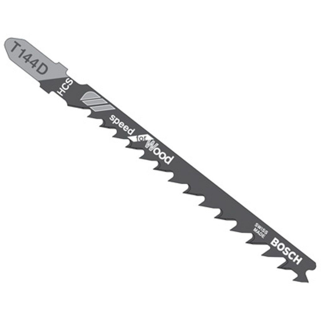 Bosch T144D100 100 pc. 4 In. 6 TPI Speed for Wood T-Shank Jig Saw Blades