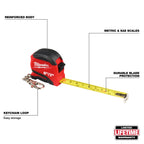 Milwaukee 6ft/2m Keychain Tape Measure | 48-22-1706