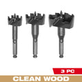 Milwaukee 3-Piece Plumbers' Selfeed Bit Kit | 49-22-0030
