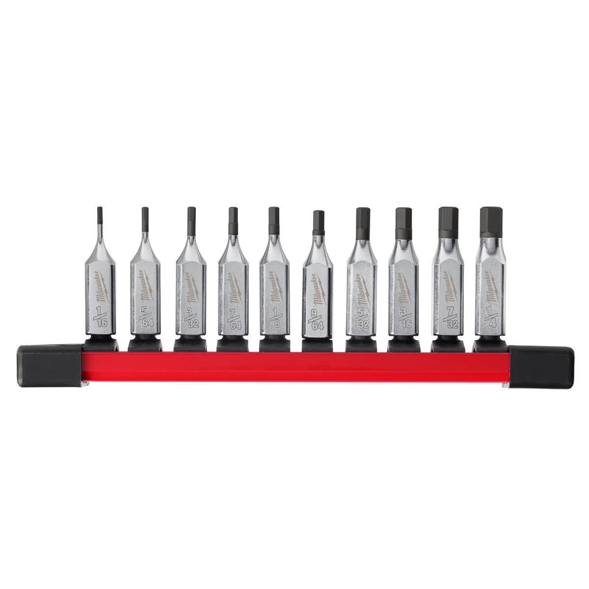 Milwaukee 10-Piece 1/4" Drive Hex Bit Socket Set - SAE | 48-22-9540