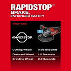 M18 FUEL™ 4-1/2"-6" Variable Speed Braking Grinder, Paddle Switch w/ ONE-KEY™