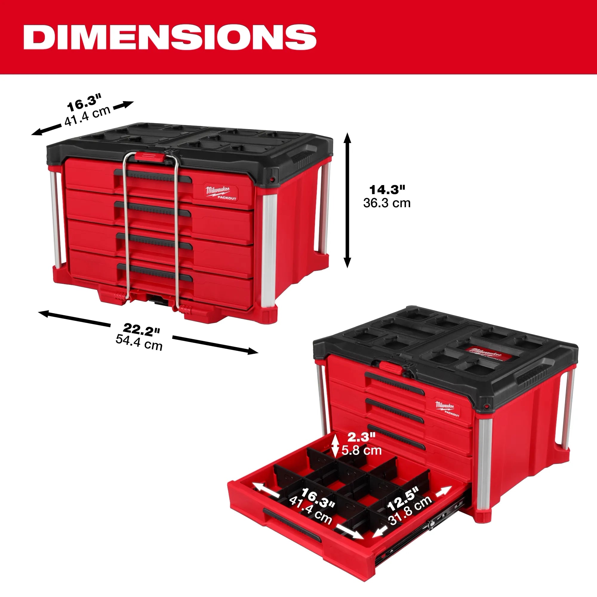 PACKOUT™ 4 Drawer Tool Box