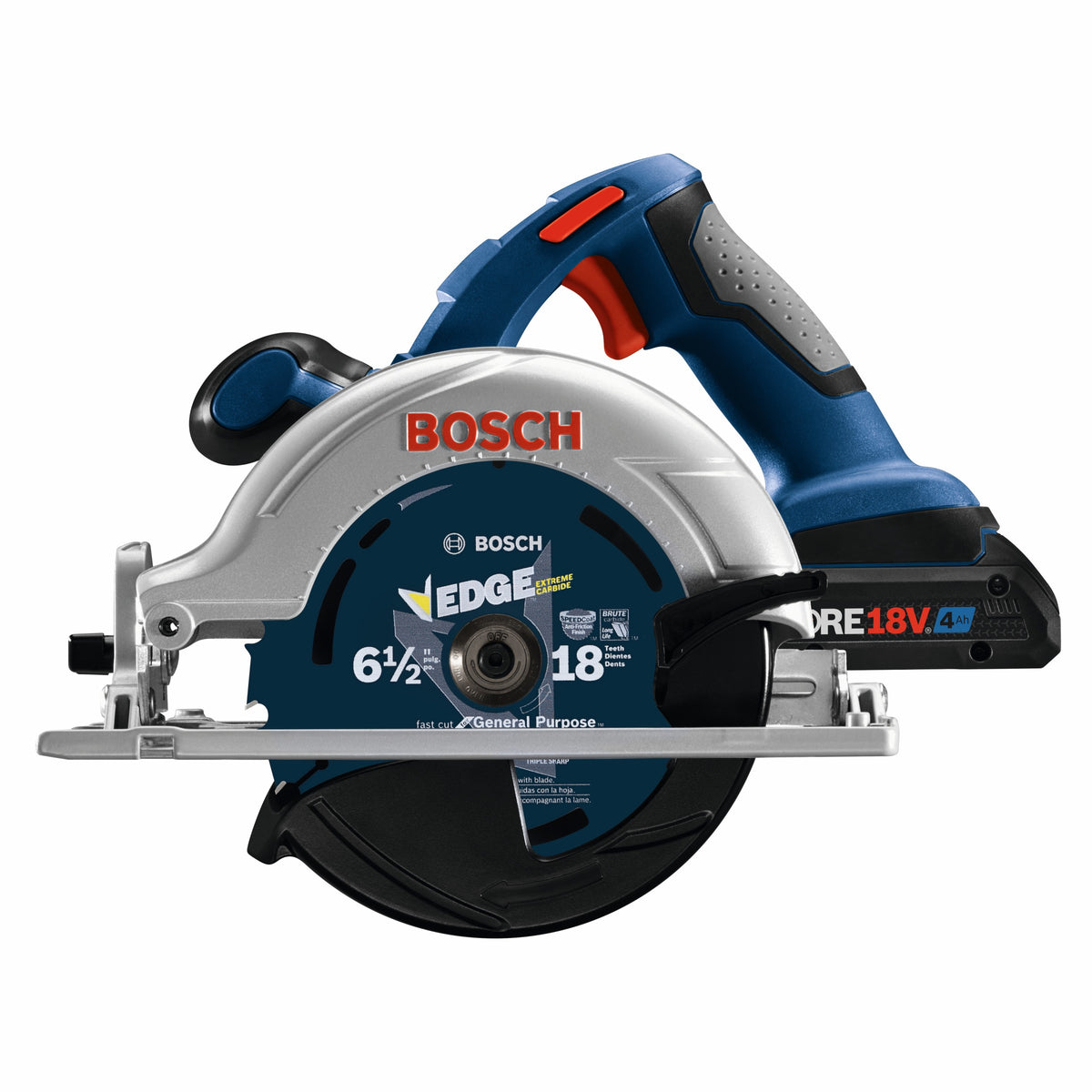 Bosch CCS180-B15 18V 6-1/2 In. Blade-Left Circular Saw Kit with (1) CORE18V 4 Ah Advanced Power Battery