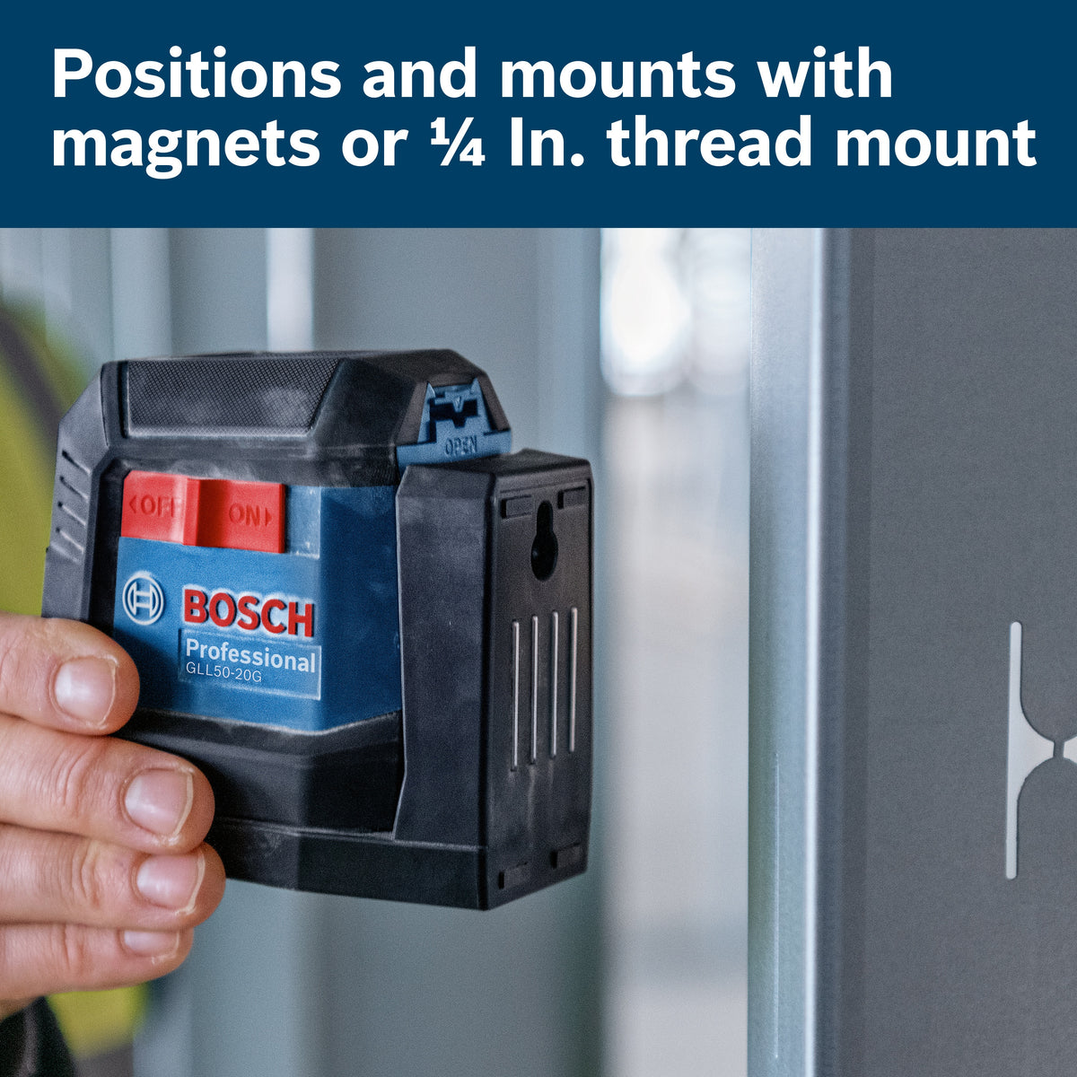 Bosch GLL50-20G Green-Beam Self-Leveling Cross-Line Laser