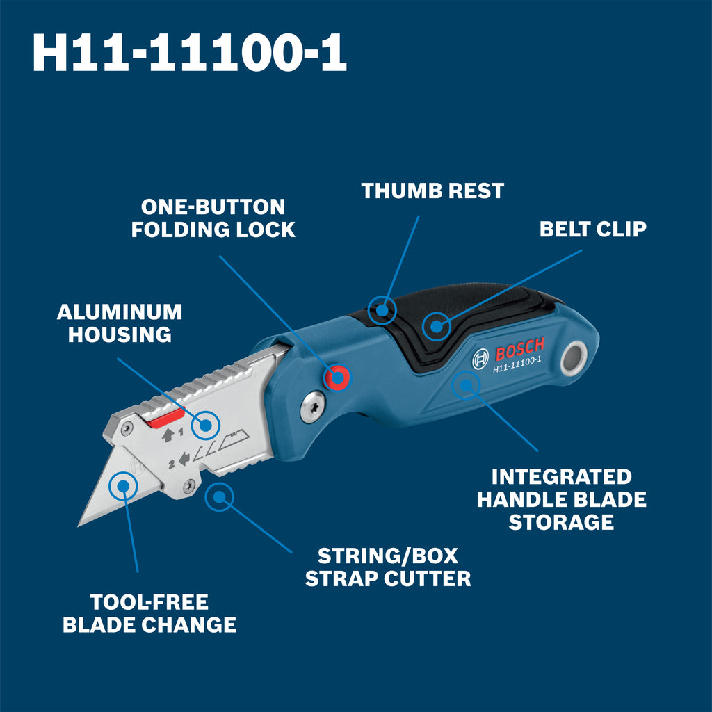 Bosch H11-11100-1 Folding Utility Knife