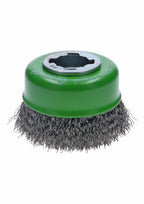 Bosch WBX319 3 In. Wheel Dia. X-LOCK Arbor Stainless Steel Crimped Wire Cup Brush