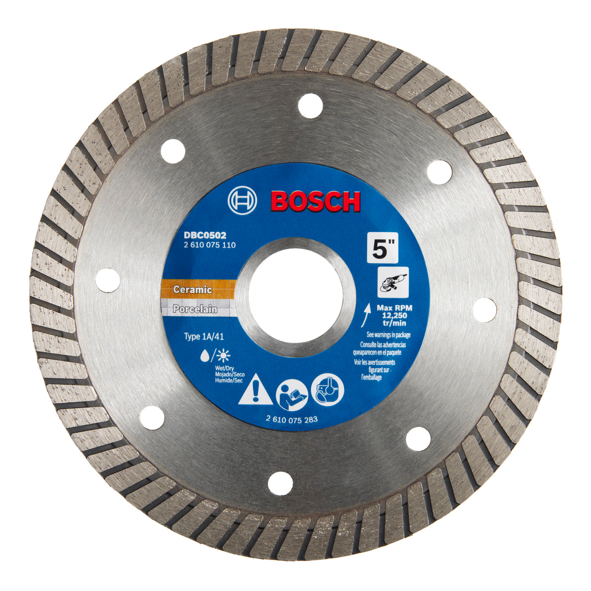Bosch DBC0502 5 In. Premium Specialized Turbo Rim Blade for Precise Cuts