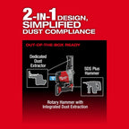 M18 FUEL™ Overhead Rotary Hammer w/ Integrated Dust Extraction