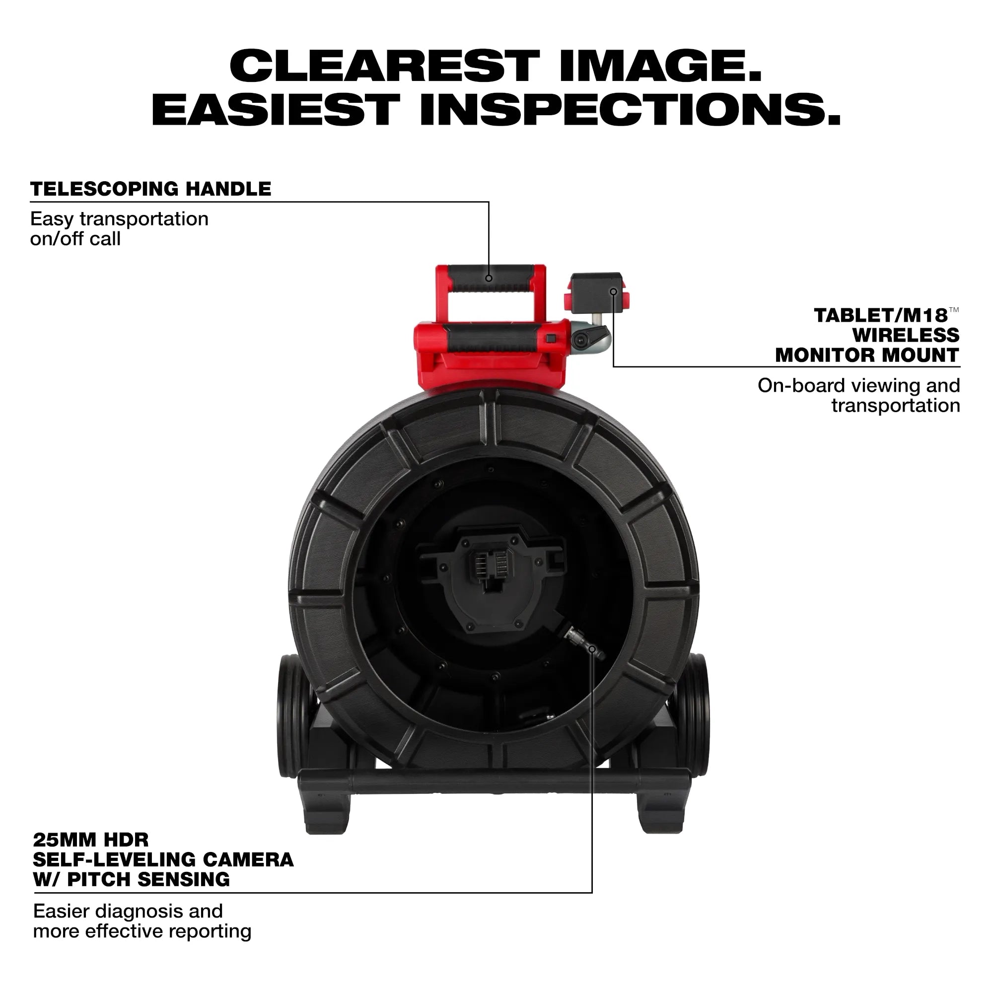 200’ Mid-Stiff Modular Pipeline Inspection Reel