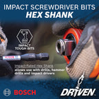 Bosch ITDSQ2601 Driven 6 In. Impact Square #2 Power Bit