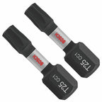 Bosch ITDT25102 2 pc. Driven 1 In. Impact Torx #25 Insert Bits