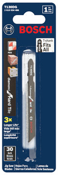 Bosch T130DG 1 pc. 3-1/4 In. 30 Grit Diamond for Hard Tile T-Shank Jig Saw Blades