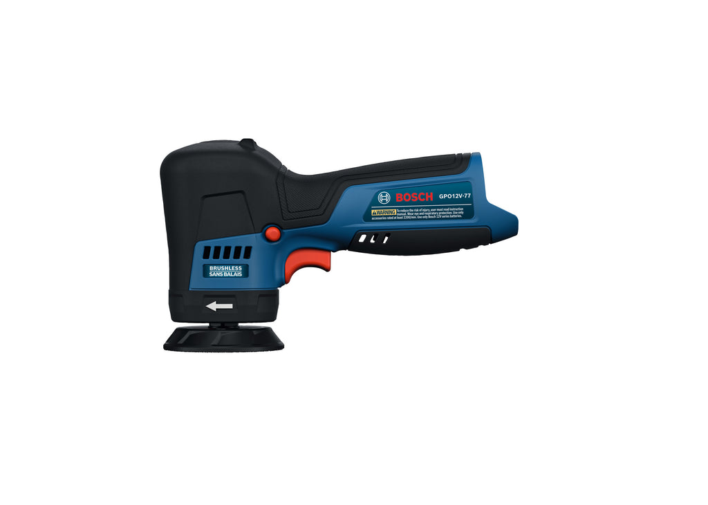 Bosch GPO12V-77N 12V Compact Cordless Brushless 3 In. Rotary Polisher (Tool Only)