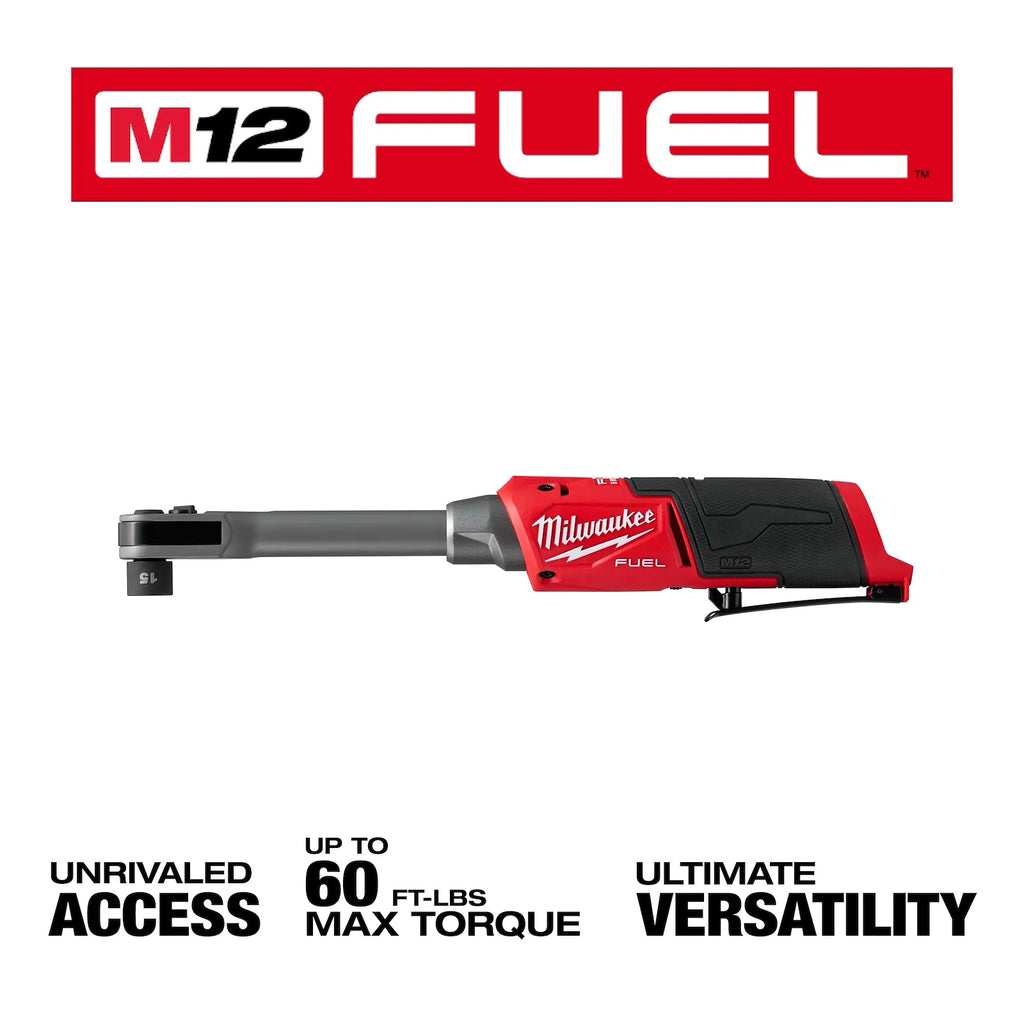 Milwaukee M12 FUEL INSIDER Extended Reach Box Ratchet – Configuration Options
