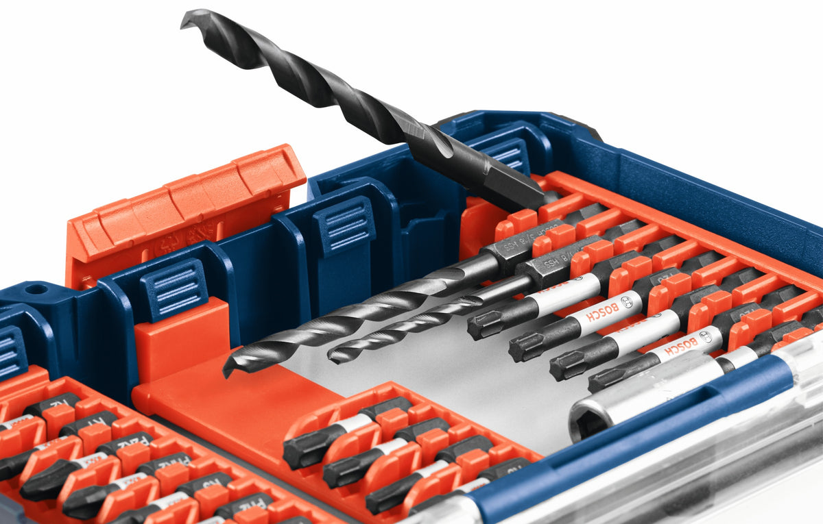 Bosch CCSV208 8 pc. Impact Tough Phillips, Square and Torx 2 In. Power Bits with Clip for Custom Case System