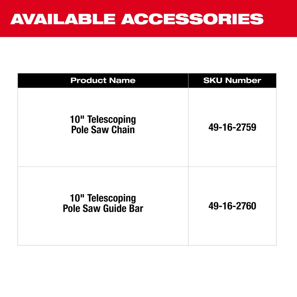 Milwaukee M18 FUEL Telescoping Pole Saw Kit | 3013-21