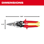 Milwaukee Straight Cutting Aviation Snips | 48-22-4560