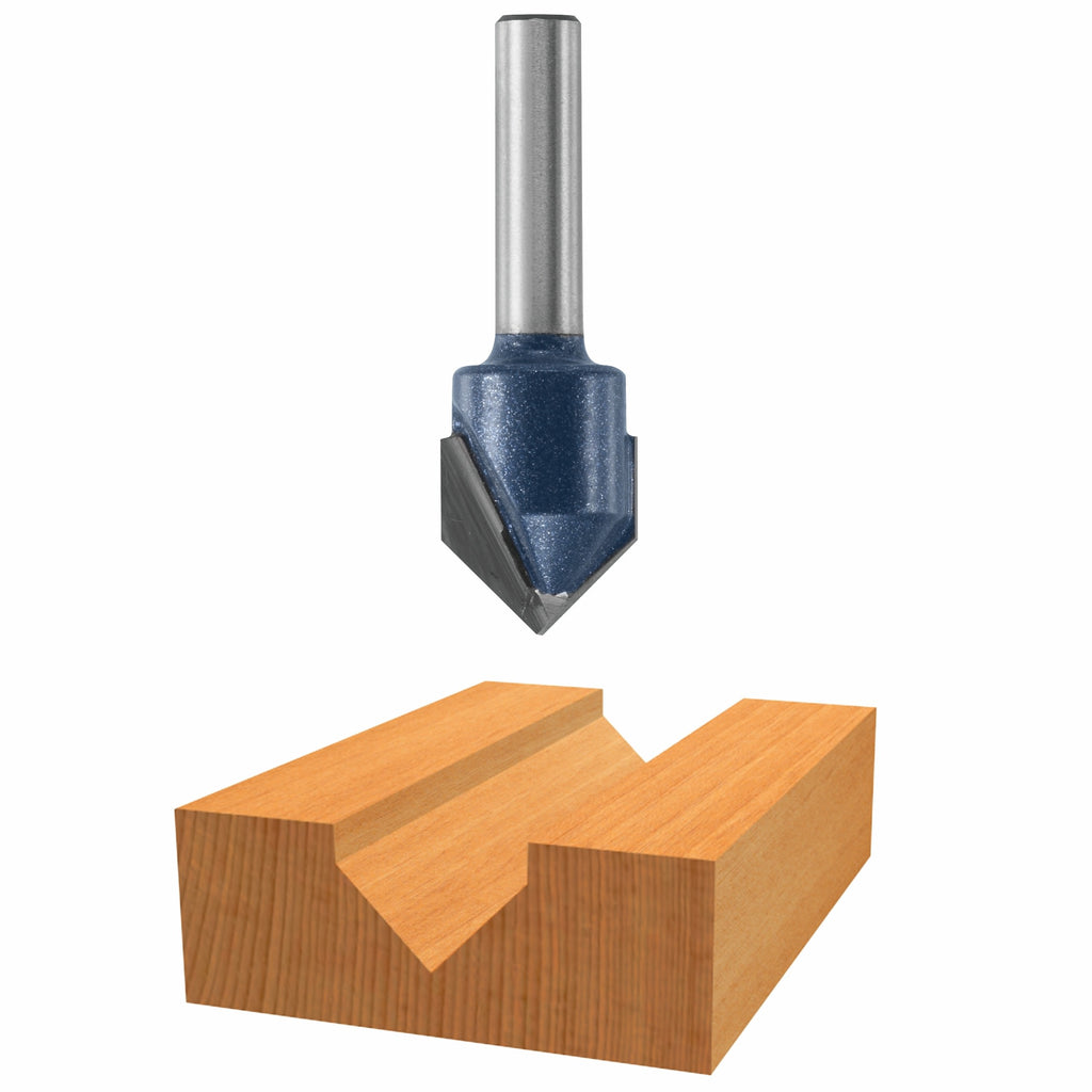 Bosch 85219M 90° x 9/16 In. Carbide Tipped V-Groove Bit