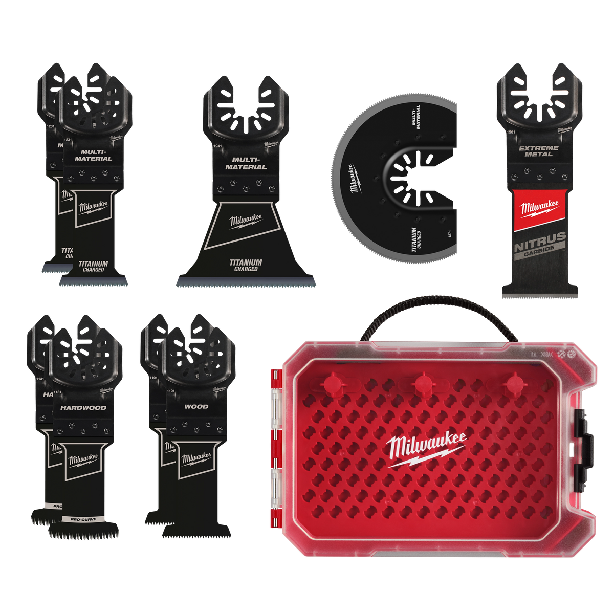 Milwaukee 9-Piece Universal Fit Oscillating Multi-Tool Blade Set | 49-10-9113