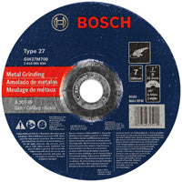 Bosch GW27M700 7 In. 1/4 In. 7/8 In. Arbor Type 27 30 Grit Grinding Abrasive Wheel