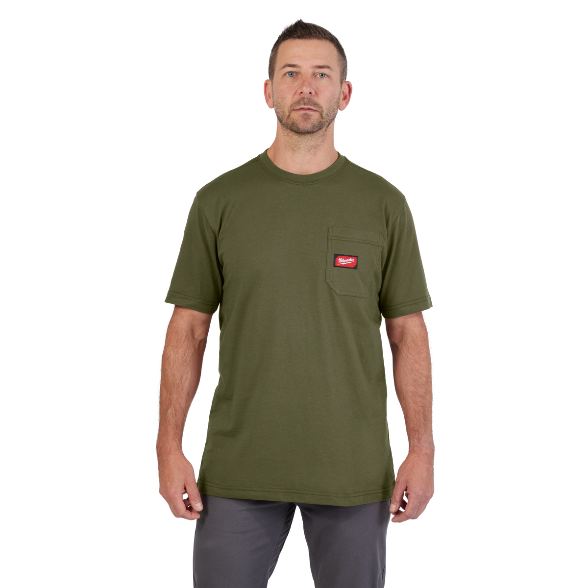 Milwaukee GRIDIRON Pocket T-Shirt - Short Sleeve - Green